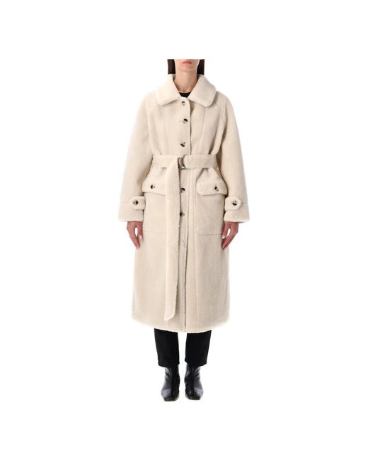 Belted Coats Urbancode de color Natural