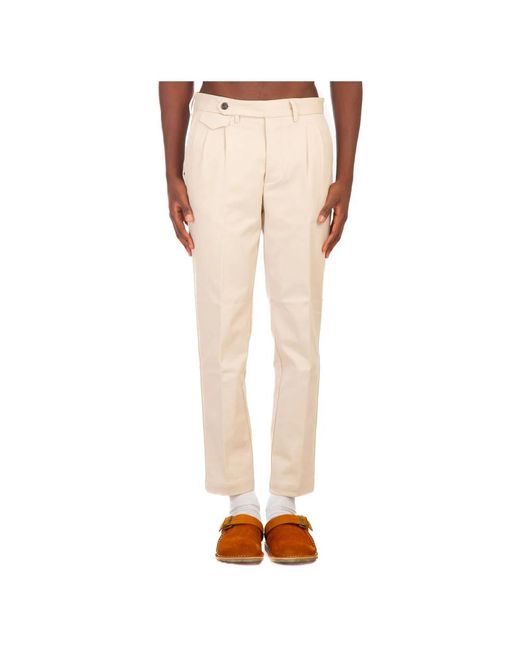 Straight Trousers di White Sand in Natural da Uomo