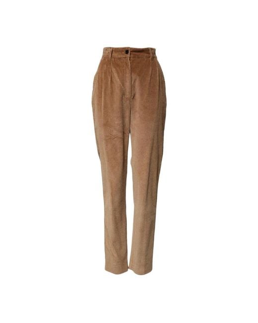 Dolce & Gabbana Brown Slim-Fit Trousers