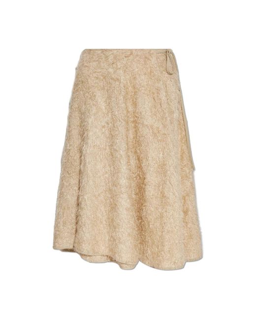 Midi Skirts By Malene Birger de color Natural