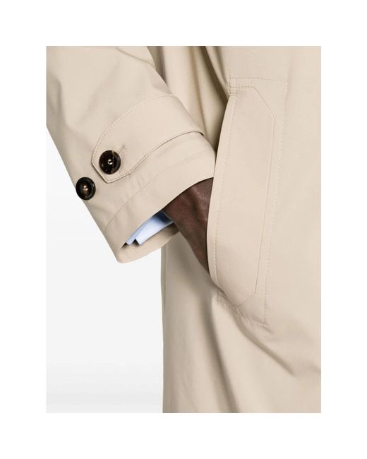 Brioni Natural Single-Breasted Coats for men