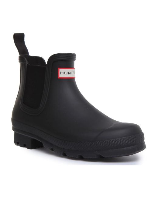 Hunter Black Chelsea Boots for men