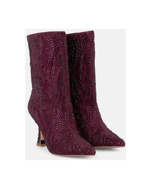 Alma En Pena. Purple Heeled Boots