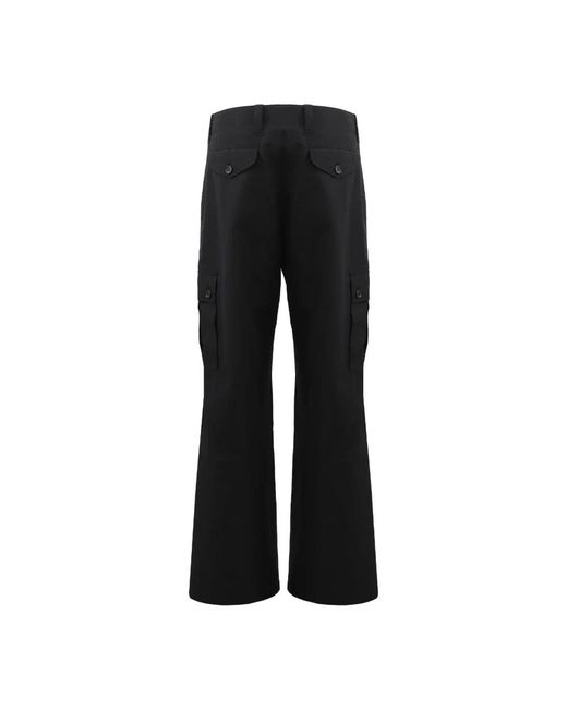 Dolce & Gabbana Black Wide Trousers for men