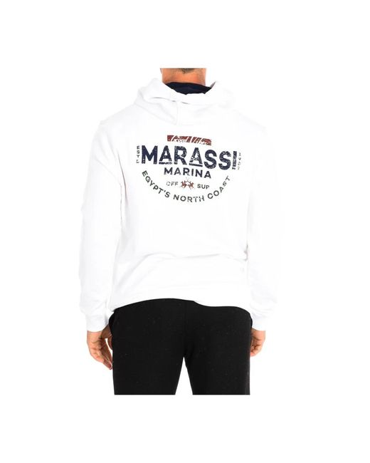 La Martina White Hoodies for men