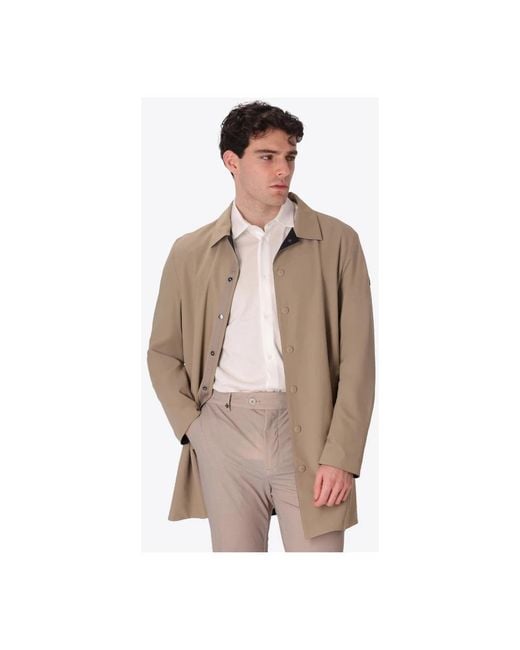 DISTRETTO12 Brown Single-Breasted Coats for men