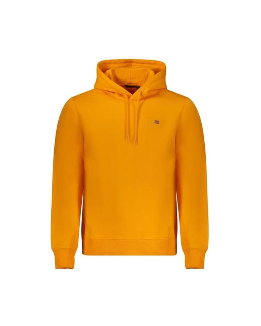 Napapijri Orange Hoodies for men