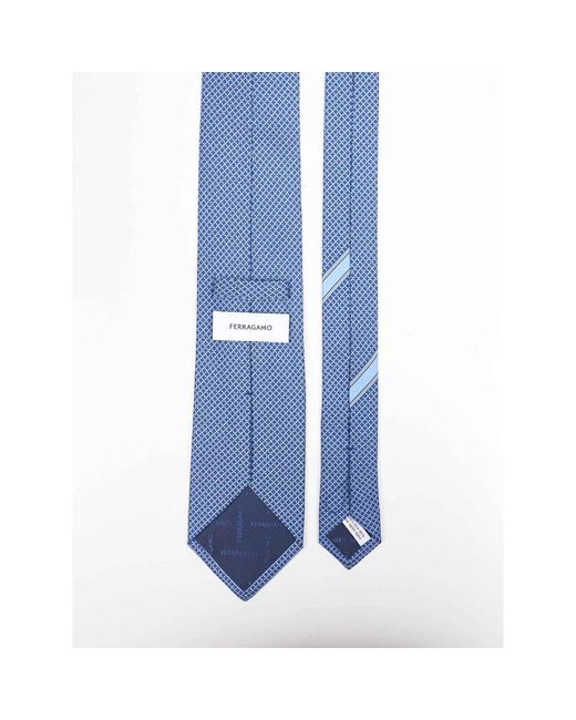 Ferragamo Blue Ties for men