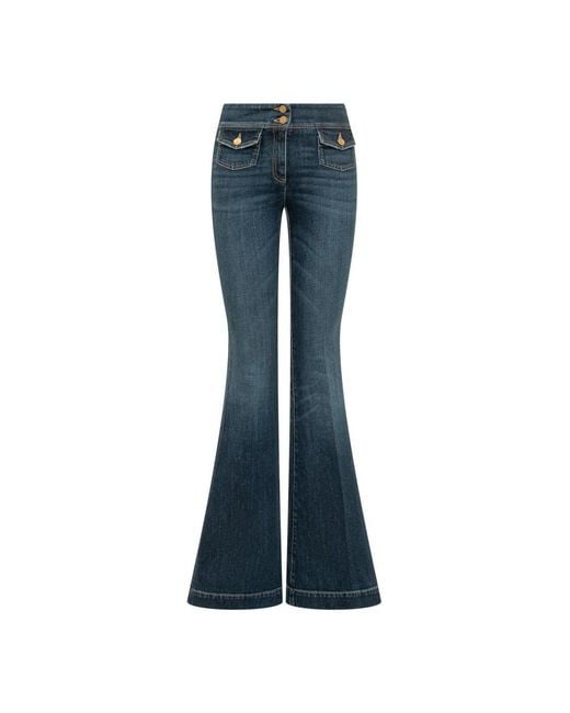Seafarer Blue Flared Jeans