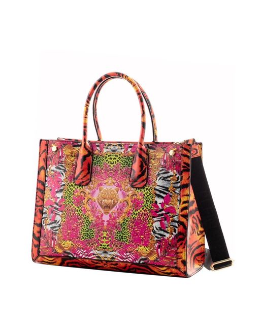 Philipp Plein Red Shopping Bags