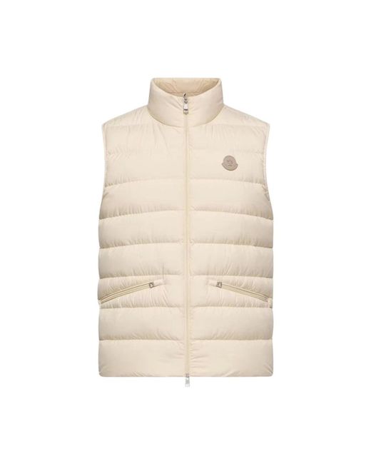 Moncler Jassen ,Polyester Lechtal Down Vest in het Natural voor heren
