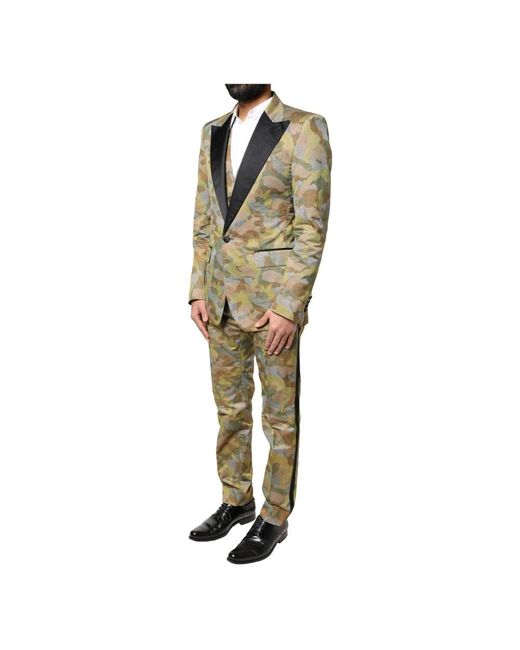 Dolce & Gabbana Kostuums ,Veelkleurig ,Sicilia 3-Delig Pak in het Green voor heren