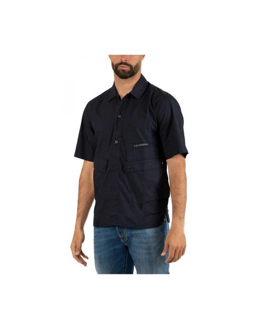 C P Company Hemd stilvolles design in Black für Herren