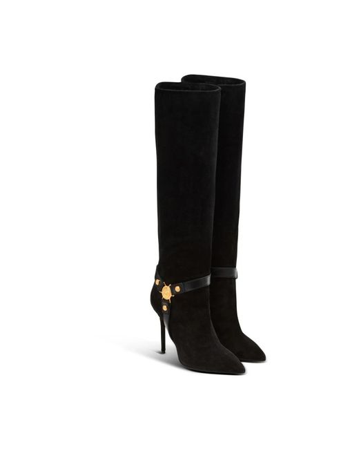 Balmain Black Heeled Boots