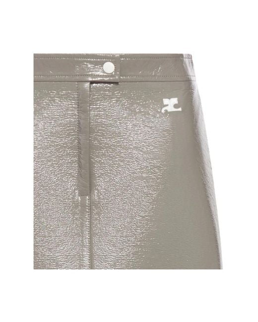 Courreges Gray Short Skirts