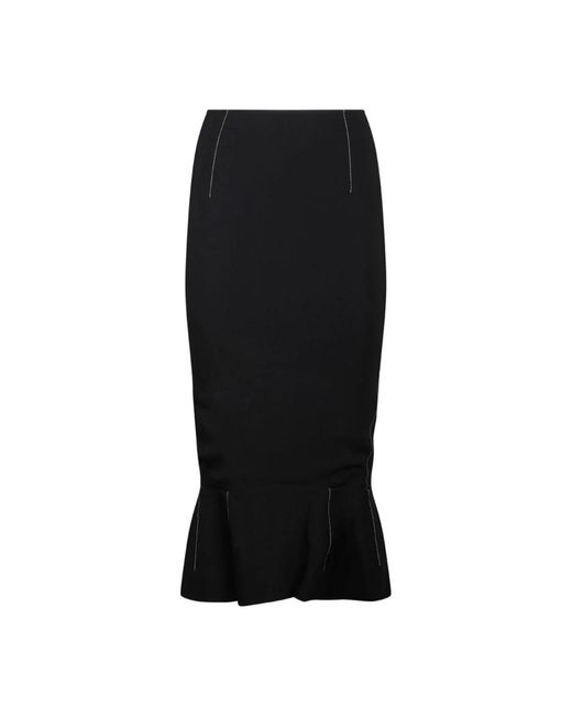 Marni Zwarte Peplum Zoom Rok in het Black