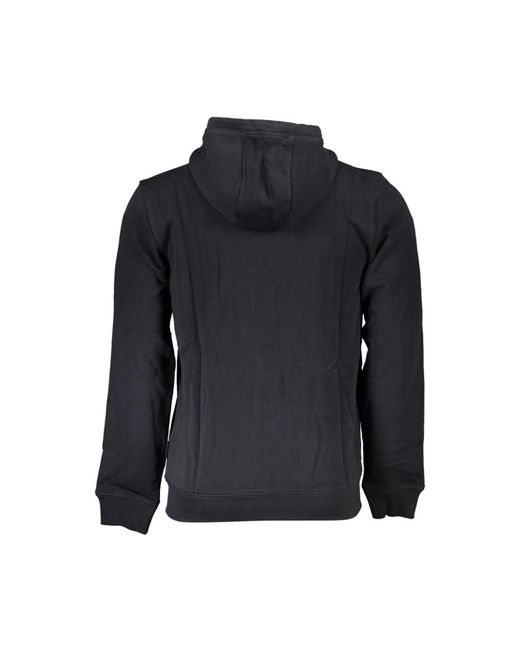 Napapijri Hoodies & Sweatvesten ,Zwart ,Katoen Elegant Fleece Hoodie in het Black voor heren