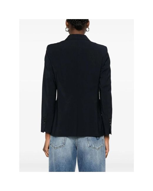 Seventy Jassen ,Blauw ,Wol Double-Breasted Jas in het Blue