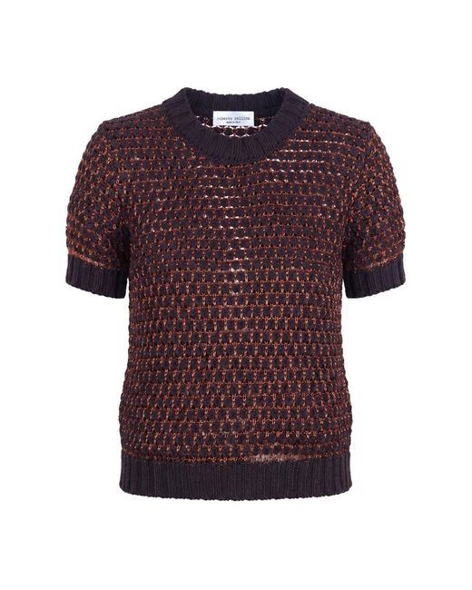 Roberto Collina Purple Round-Neck Knitwear
