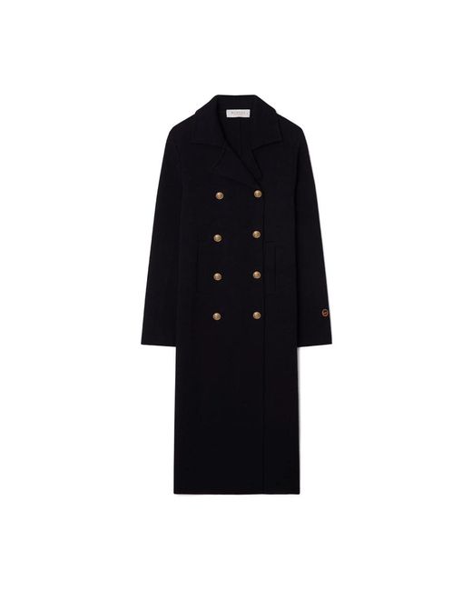 Double-Breasted Coats di BUSNEL in Black