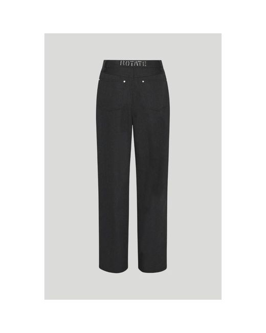 デニム・ジーパン ROTATE BIRGER CHRISTENSEN Jeans 'Twill High Rise' Black High Rise Jeans Dark Grey - ROTATE Birger Christensen