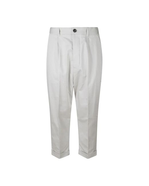 AMI Gray Cropped Trousers