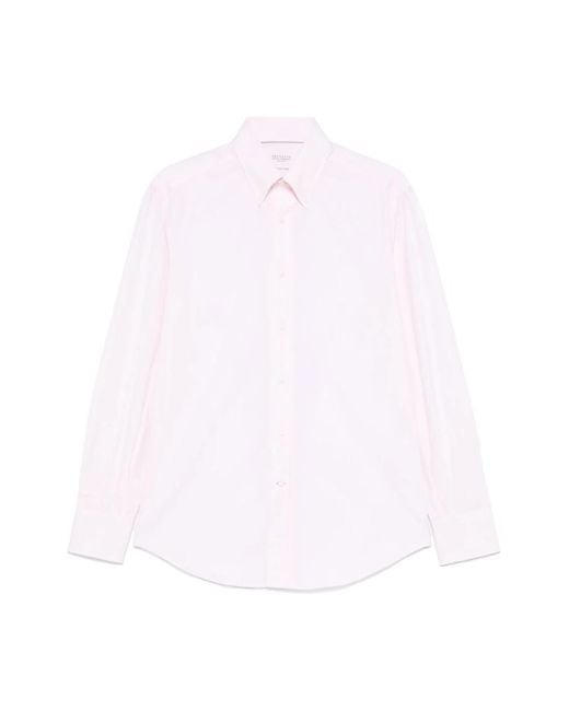 Brunello Cucinelli Casual Shirts in het White voor heren