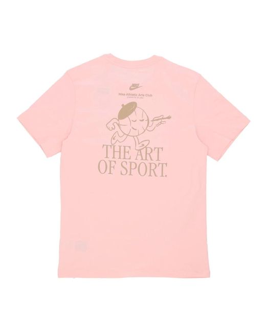Nike T-Shirts in het Pink voor heren