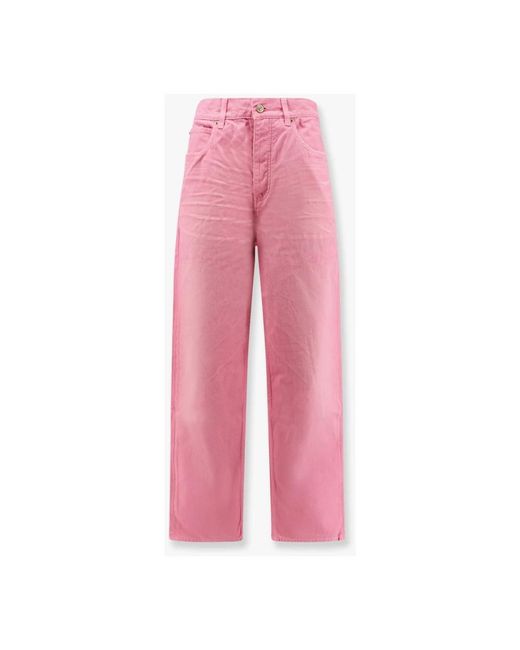 Balenciaga Pink Straight Fit Jeans