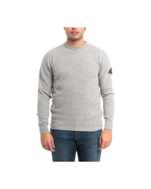Roy Rogers Gray Round-Neck Knitwear for men