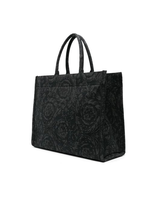 Versace Black Tote Bags for men