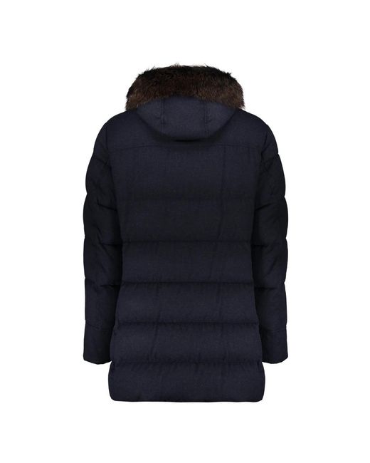 Moorer Winterjas in het Blue voor heren