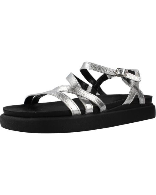 Clarks Black Flat Sandalen