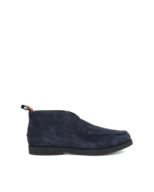 Kiton Blue Ankle Boots for men