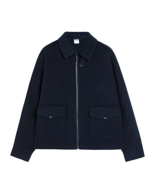 Aspesi Double Faced Wool Jacket in Blue für Herren