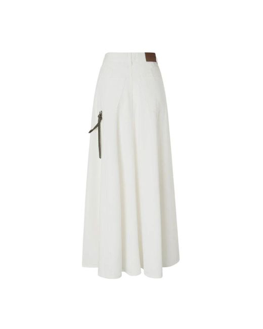 Pinko White Stylische Hose