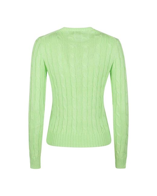 Polo Ralph Lauren Green Round-Neck Knitwear