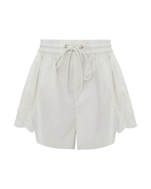 Zimmermann Gray Short Shorts