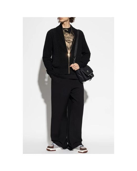 Cardigans Versace de hombre de color Black