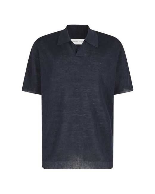 Roberto Collina Blue Polo Shirts for men