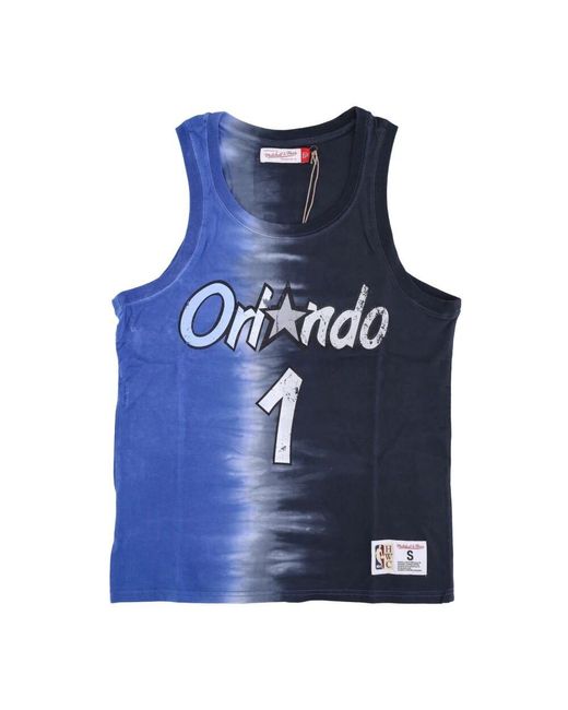 Mitchell & Ness Blue Sleeveless Tops for men