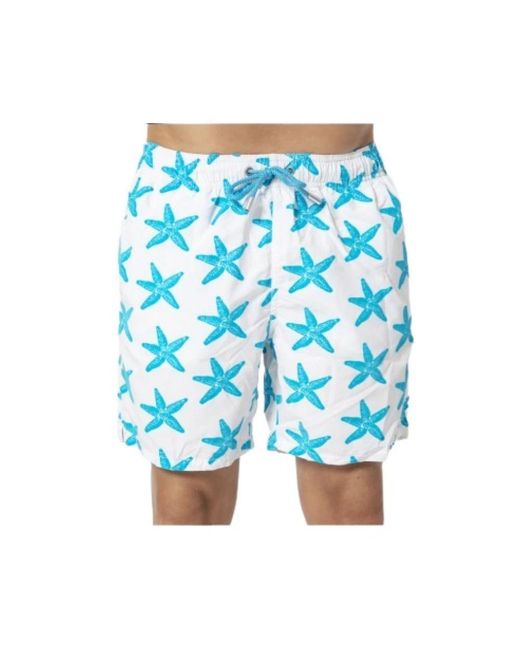 Mc2 Saint Barth Badmode ,Blauw ,Strandkleding in het Blue voor heren