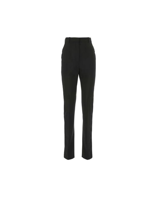 McQueen Wool Cigarette Pant in het Black