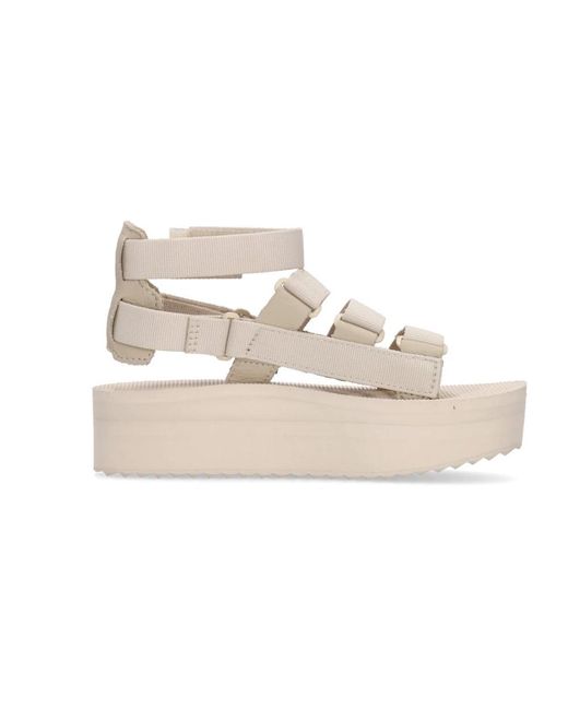 Teva Metallic Mevia Birch Flatform Sandale