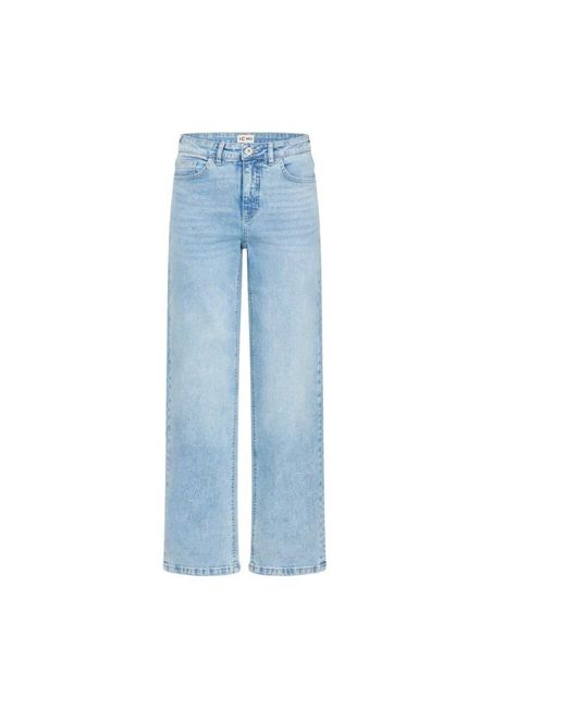 Ichi Blue Straight Fit Jeans