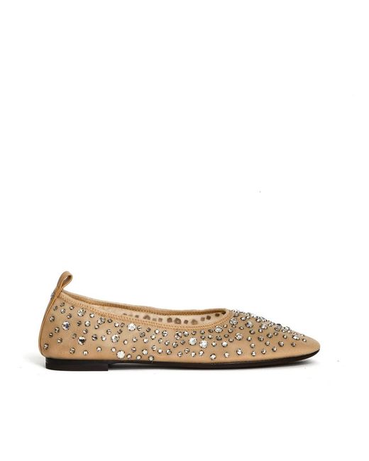 Tory Burch Natural Ballerina Shoes