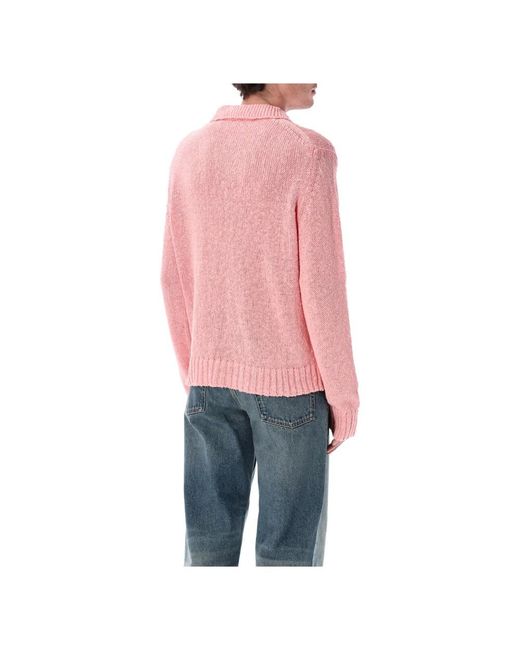 sunflower Red Round-Neck Knitwear for men