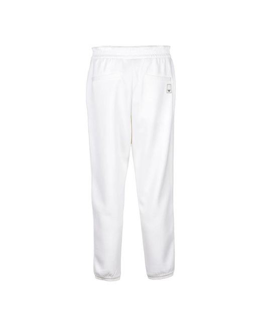 Emporio Armani White Sweatpants for men