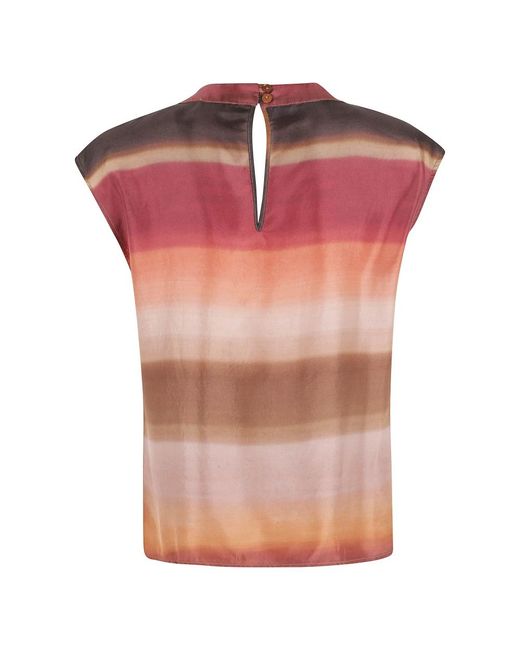 Blouses Kiltie de color Pink