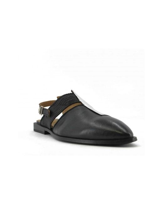 Moma Black Flat Shoes